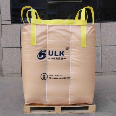 Fibc bulk bags stevedore strap , top fill skirt fibc bag, UN plastic big bag